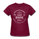 Boone County Vintage KY's Finest Women's T-Shirt - burgundy