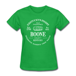 Boone County Vintage KY's Finest Women's T-Shirt - bright green