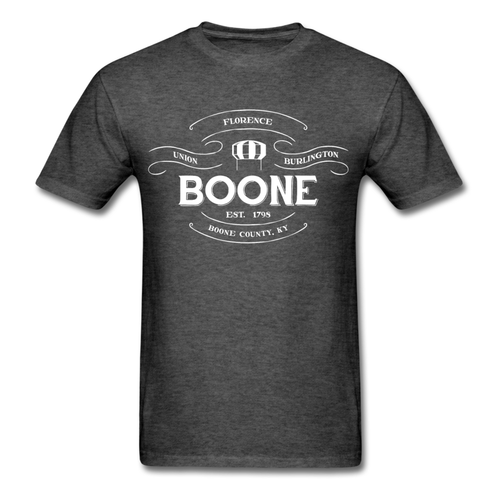 Boone County Vintage Banner T-Shirt - heather black