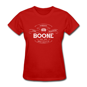 Boone County Vintage Banner Women's T-Shirt - red