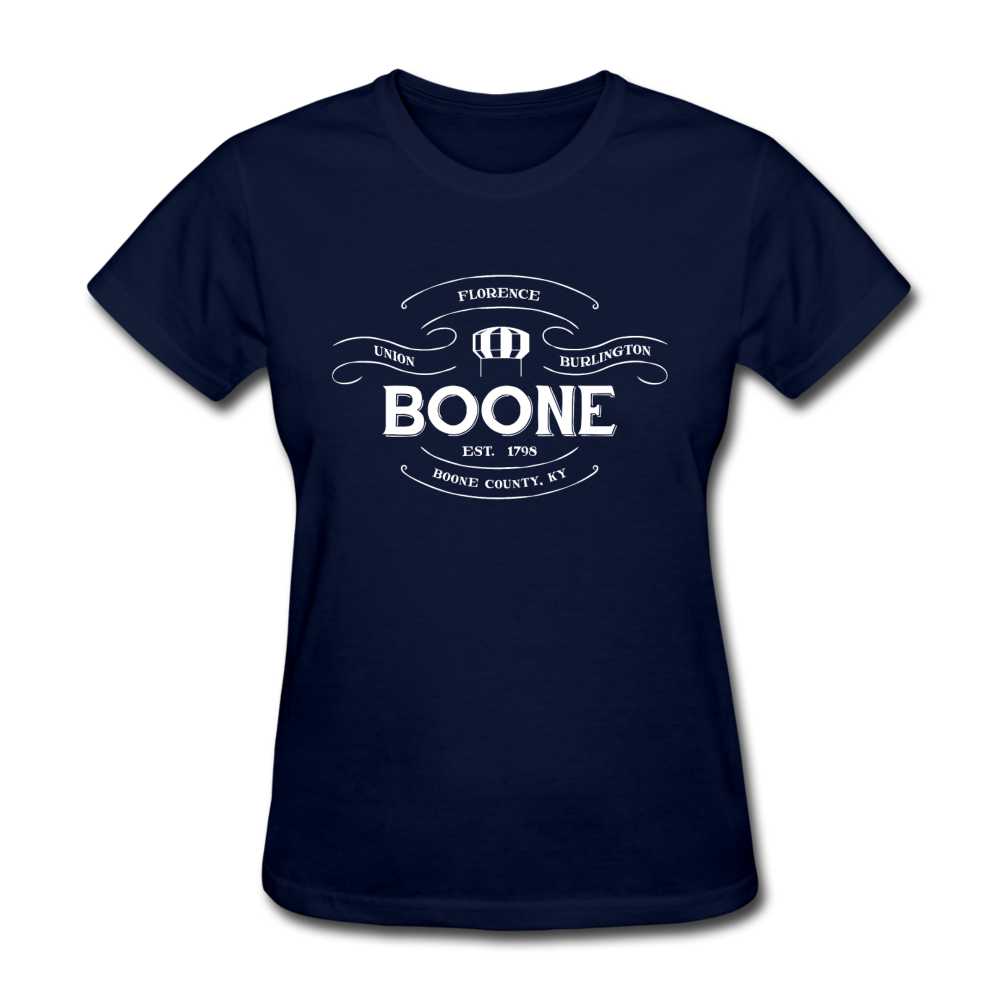 Boone County Vintage Banner Women's T-Shirt - navy