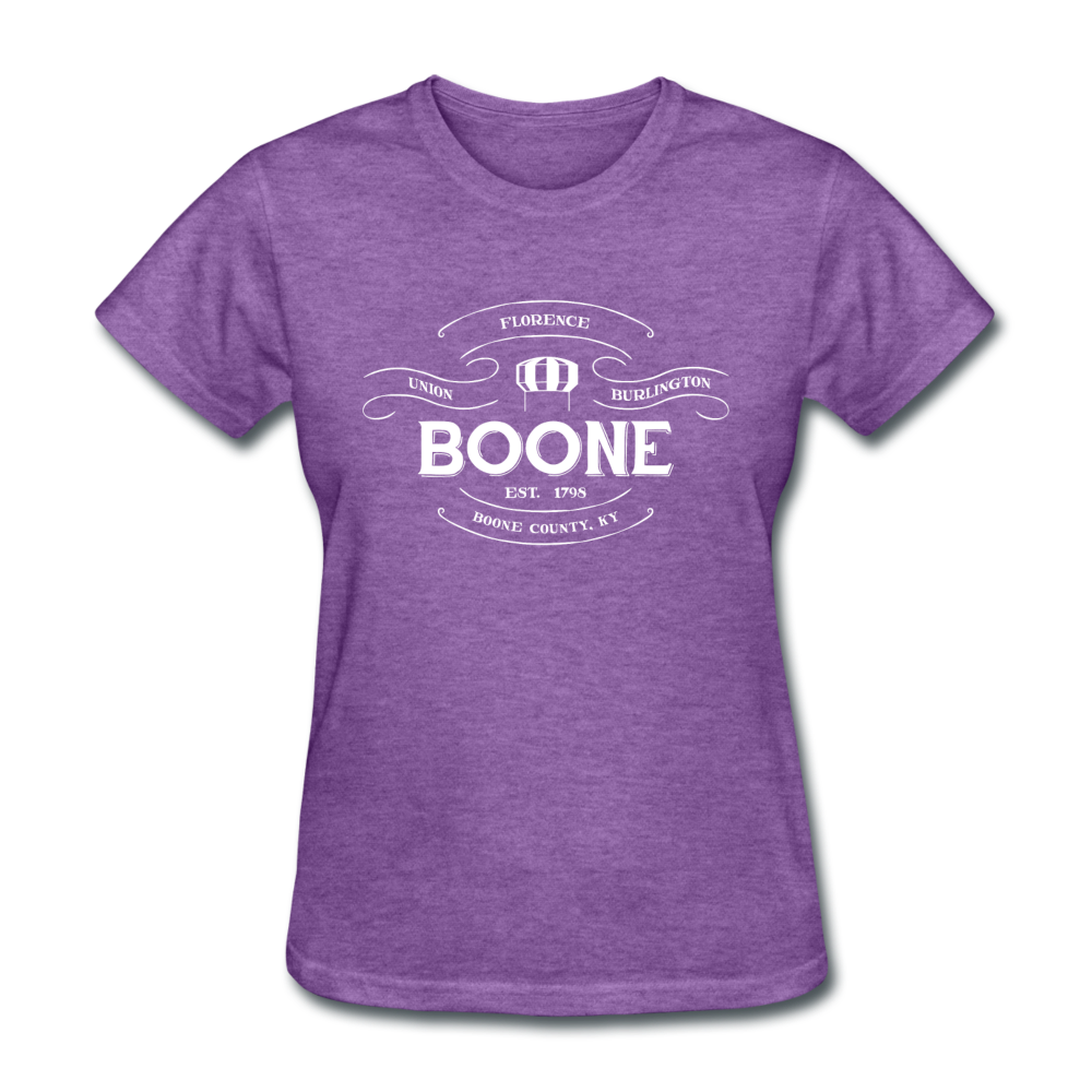 Boone County Vintage Banner Women's T-Shirt - purple heather