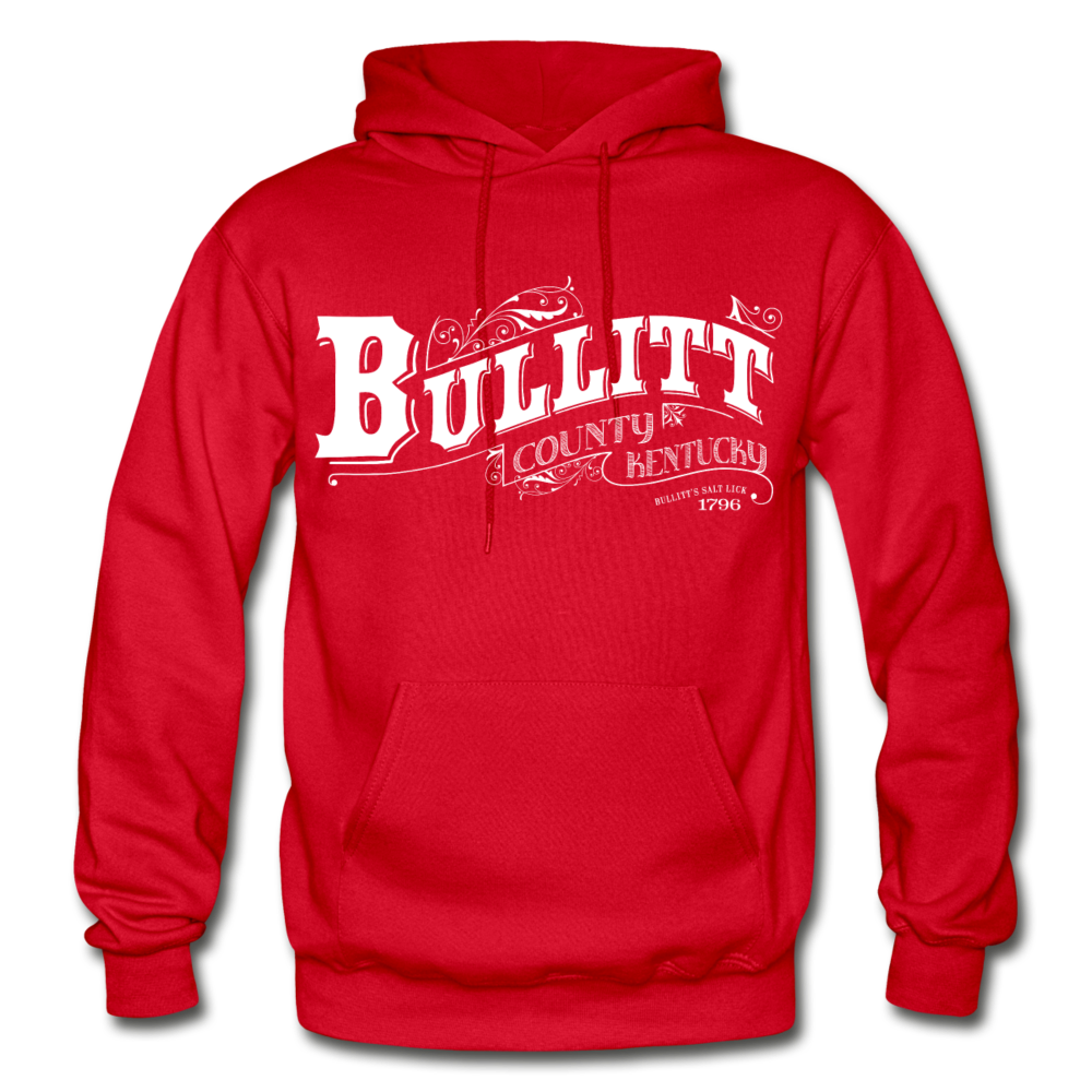 Bullitt County Ornate Hoodie - red