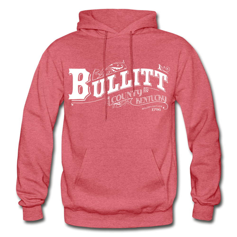 Bullitt County Ornate Hoodie - heather red