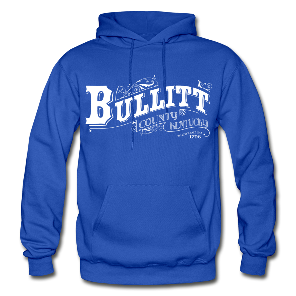 Bullitt County Ornate Hoodie - royal blue