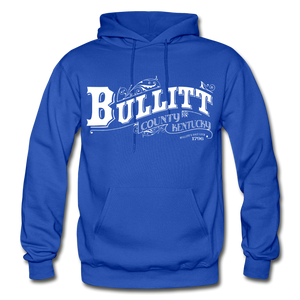 Bullitt County Ornate Hoodie - royal blue