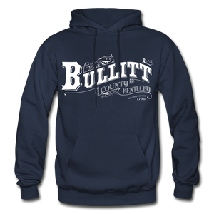 Bullitt County Ornate Hoodie - navy