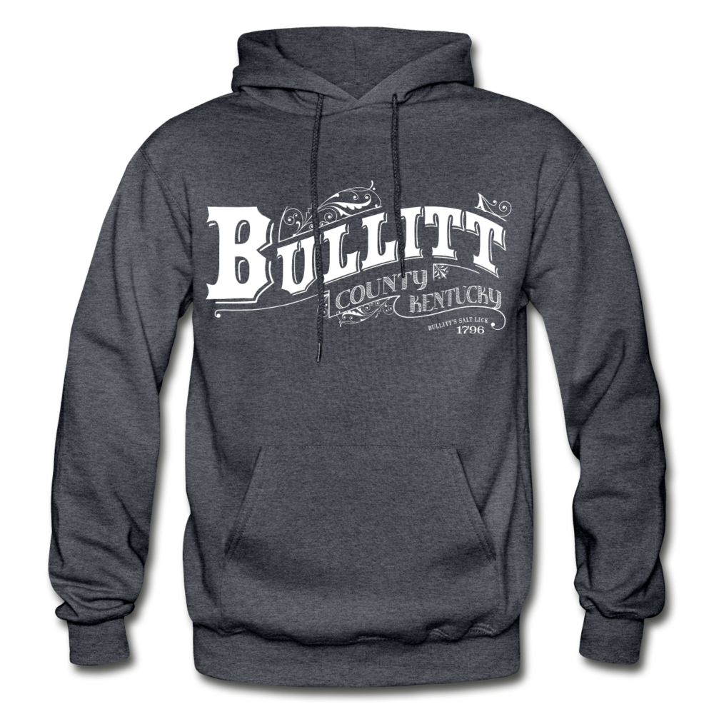 Bullitt County Ornate Hoodie - charcoal gray