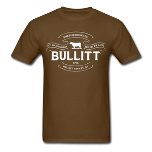 Bullitt County Vintage Banner T-Shirt - brown