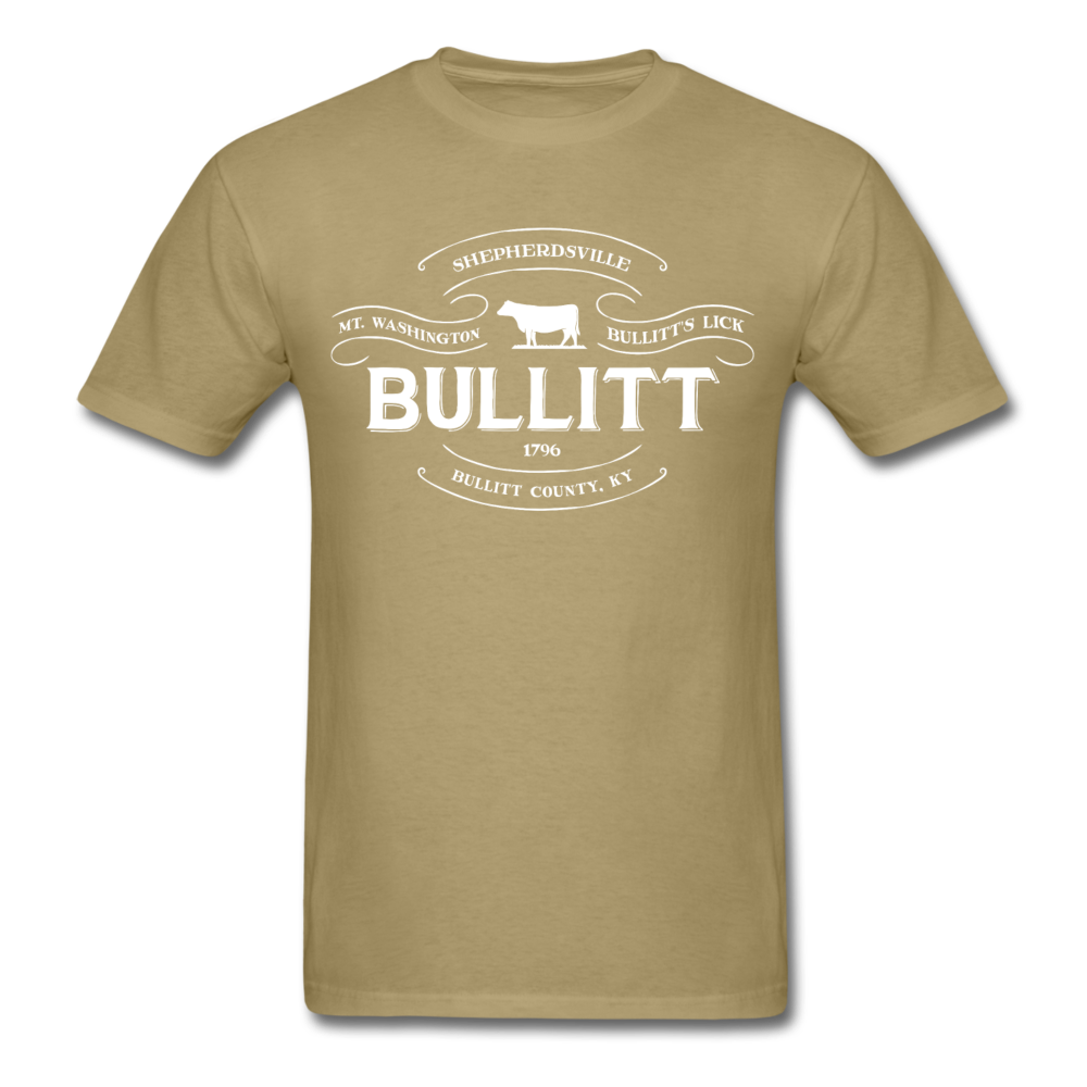 Bullitt County Vintage Banner T-Shirt - khaki