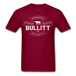 Bullitt County Vintage Banner T-Shirt - burgundy