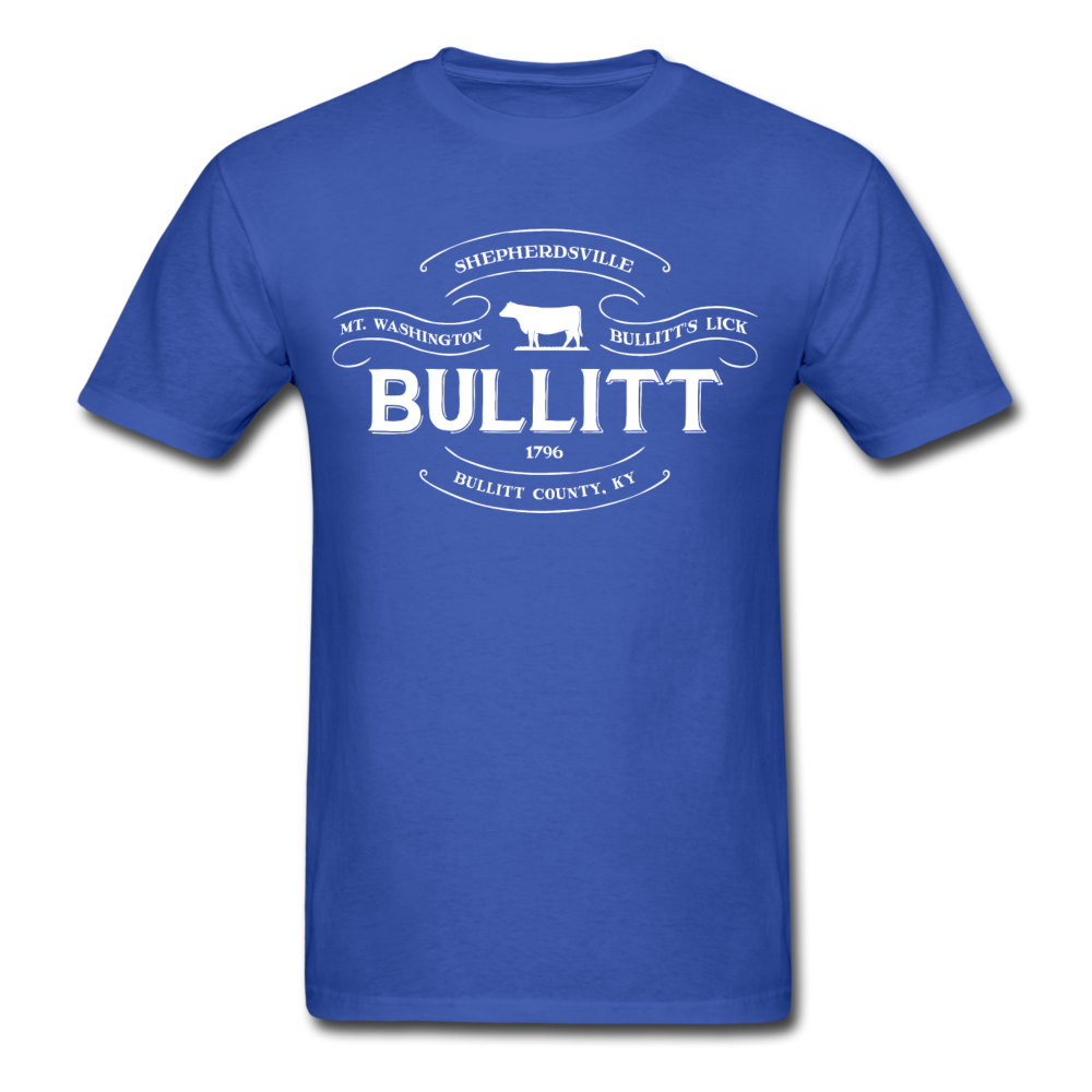 Bullitt County Vintage Banner T-Shirt - royal blue