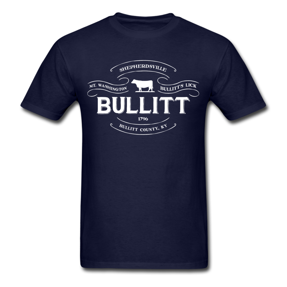 Bullitt County Vintage Banner T-Shirt - navy