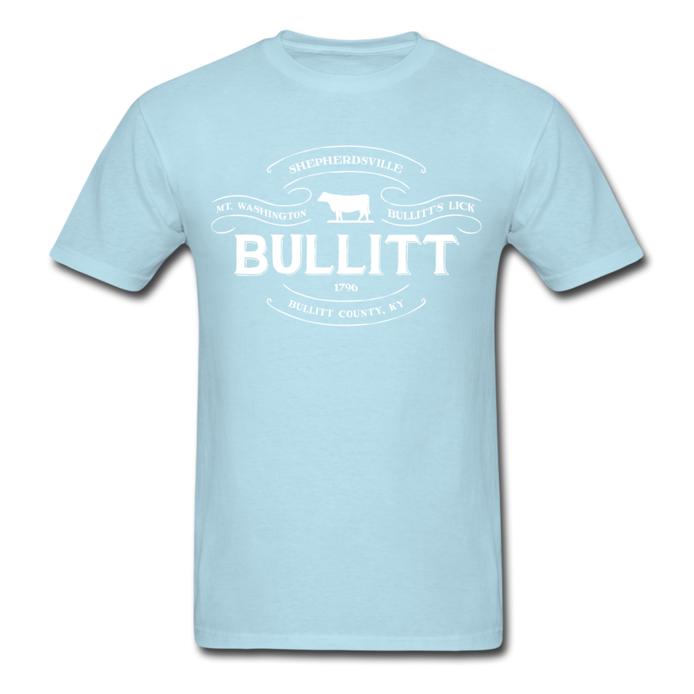 Bullitt County Vintage Banner T-Shirt - powder blue
