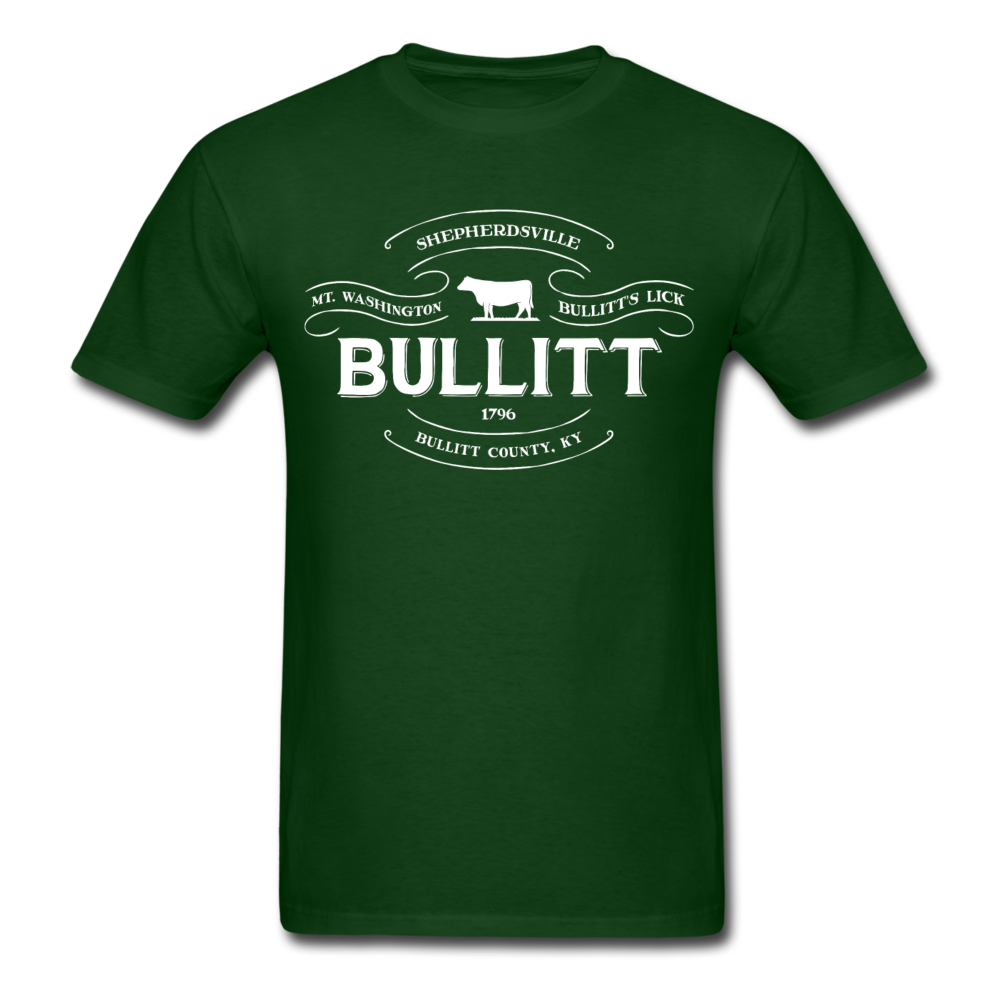 Bullitt County Vintage Banner T-Shirt - forest green
