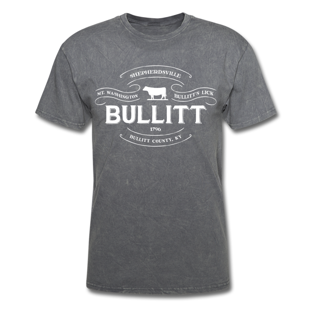 Bullitt County Vintage Banner T-Shirt - mineral charcoal gray
