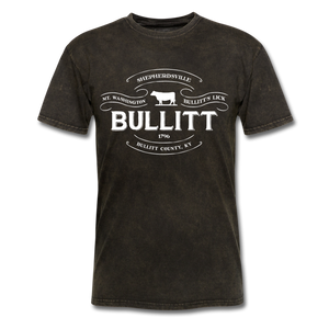 Bullitt County Vintage Banner T-Shirt - mineral black