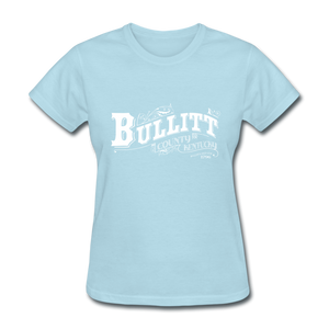 Bullitt County Ornate Women's T-Shirt - powder blue