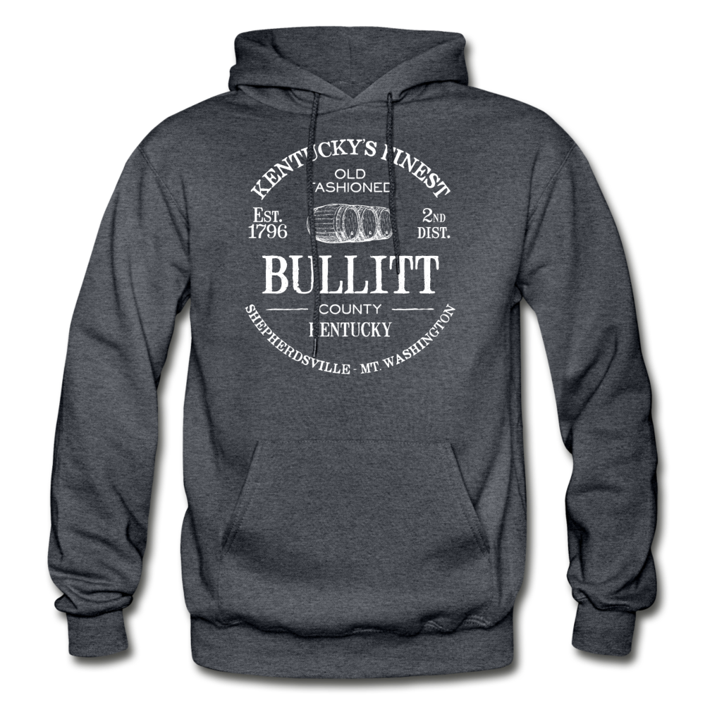 Bullitt County Vintage KY's Finest Hoodie - charcoal gray