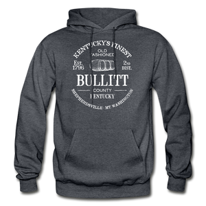 Bullitt County Vintage KY's Finest Hoodie - charcoal gray