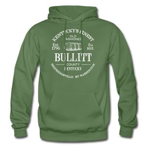 Bullitt County Vintage KY's Finest Hoodie - military green