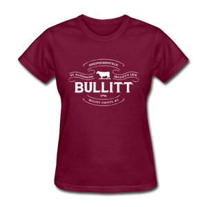 Bullitt County Vintage Banner Women's T-Shirt - burgundy