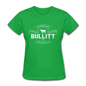 Bullitt County Vintage Banner Women's T-Shirt - bright green