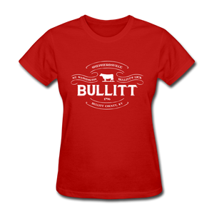 Bullitt County Vintage Banner Women's T-Shirt - red