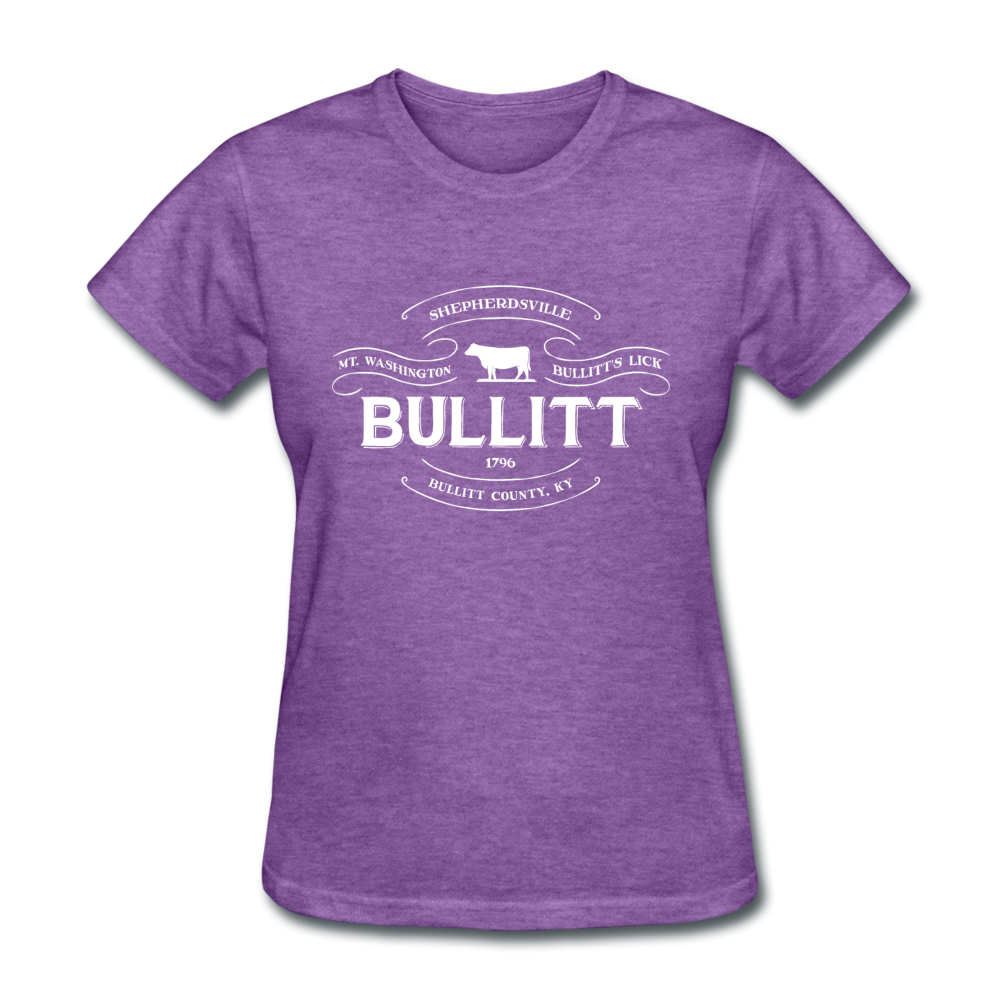 Bullitt County Vintage Banner Women's T-Shirt - purple heather