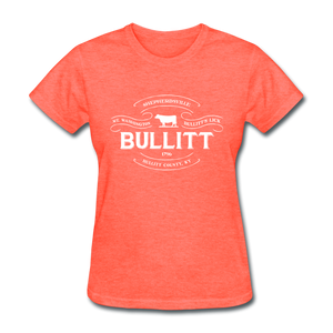 Bullitt County Vintage Banner Women's T-Shirt - heather coral