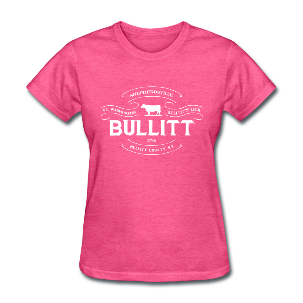 Bullitt County Vintage Banner Women's T-Shirt - heather pink