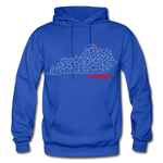 Campbell County Map Hoodie - royal blue