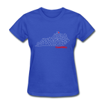 Campbell County Map Women's T-Shirt - royal blue