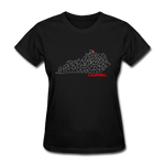 Campbell County Map Women's T-Shirt - black