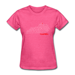 Campbell County Map Women's T-Shirt - heather pink