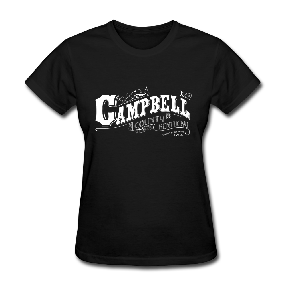 Campbell County Ornate Women's T-Shirt - black