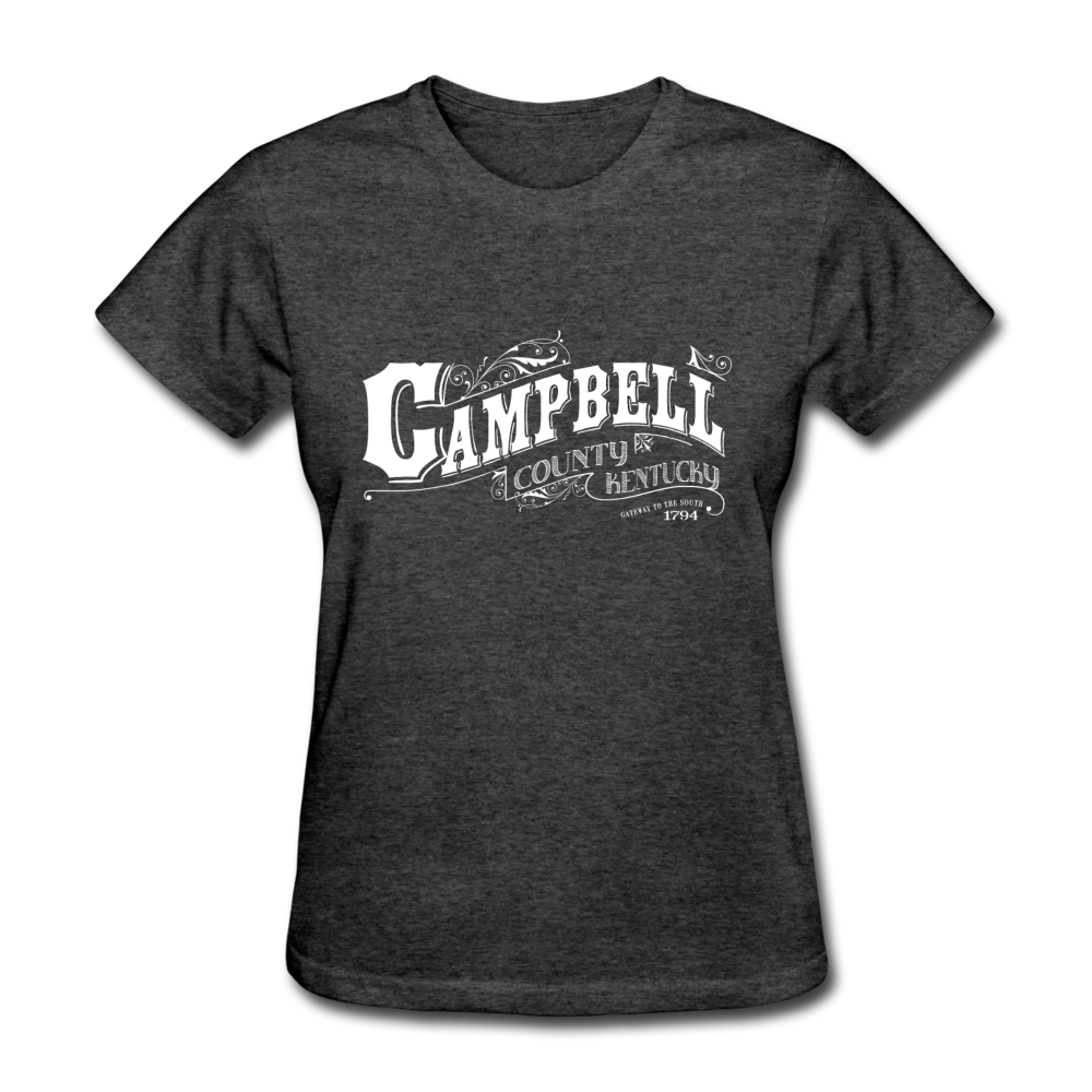 Campbell County Ornate Women's T-Shirt - heather black