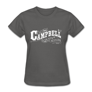 Campbell County Ornate Women's T-Shirt - charcoal