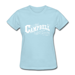 Campbell County Ornate Women's T-Shirt - powder blue