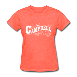 Campbell County Ornate Women's T-Shirt - heather coral