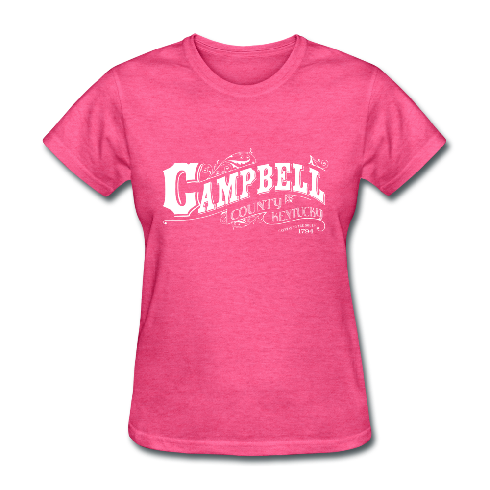 Campbell County Ornate Women's T-Shirt - heather pink