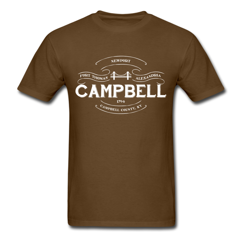 Campbell County Vintage Banner T-Shirt - brown