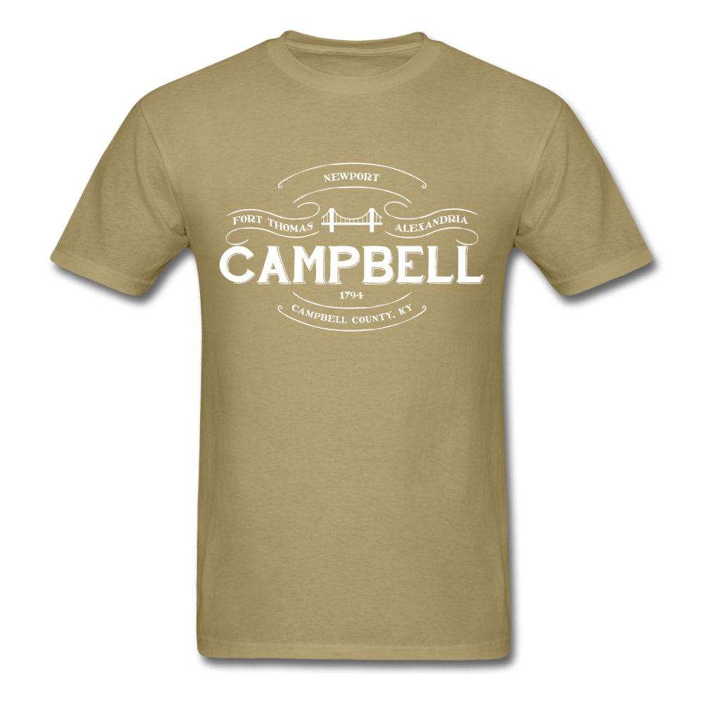 Campbell County Vintage Banner T-Shirt - khaki