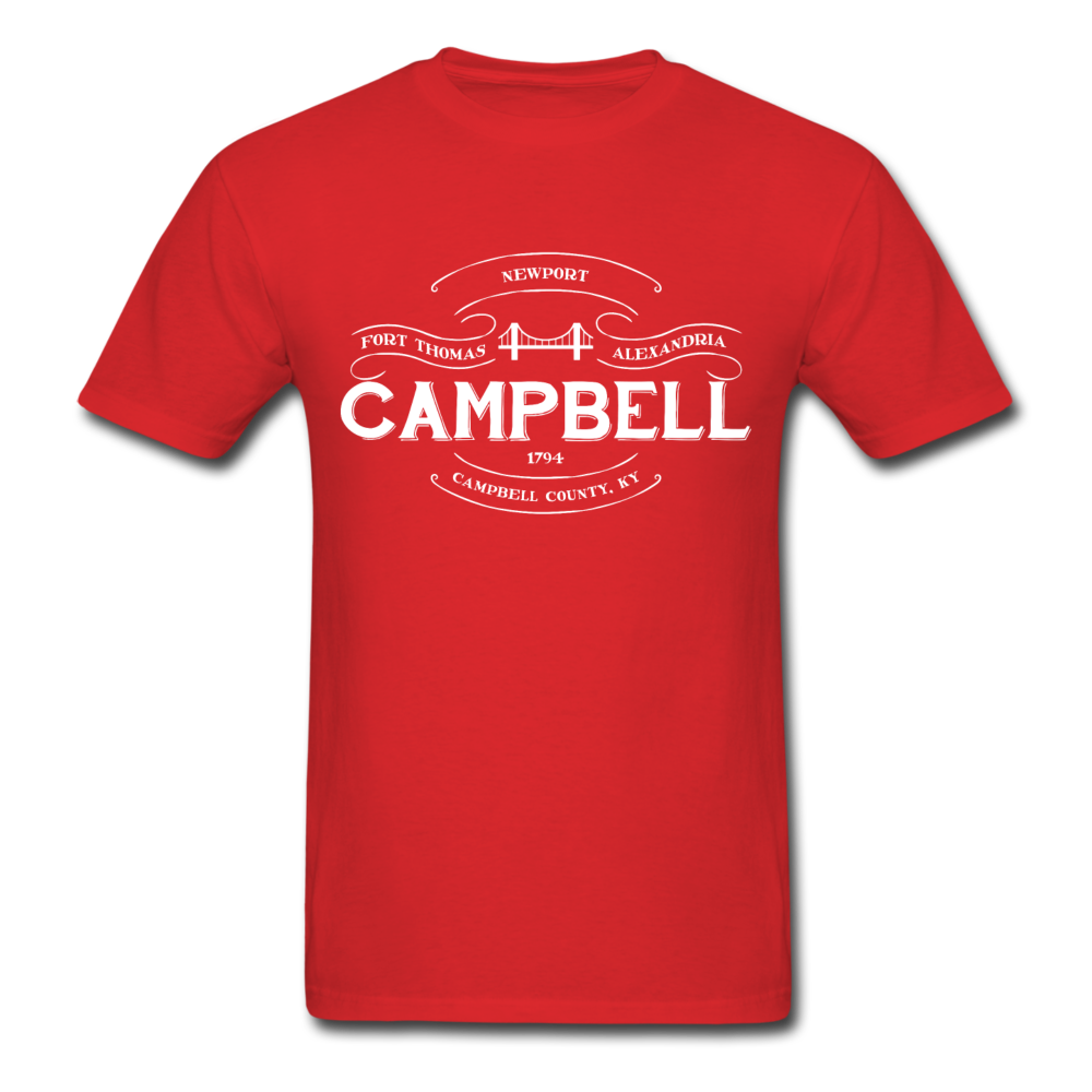 Campbell County Vintage Banner T-Shirt - red