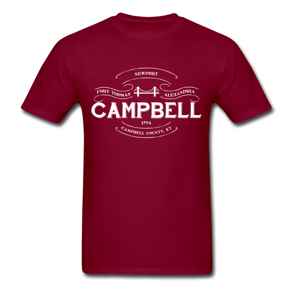 Campbell County Vintage Banner T-Shirt - burgundy