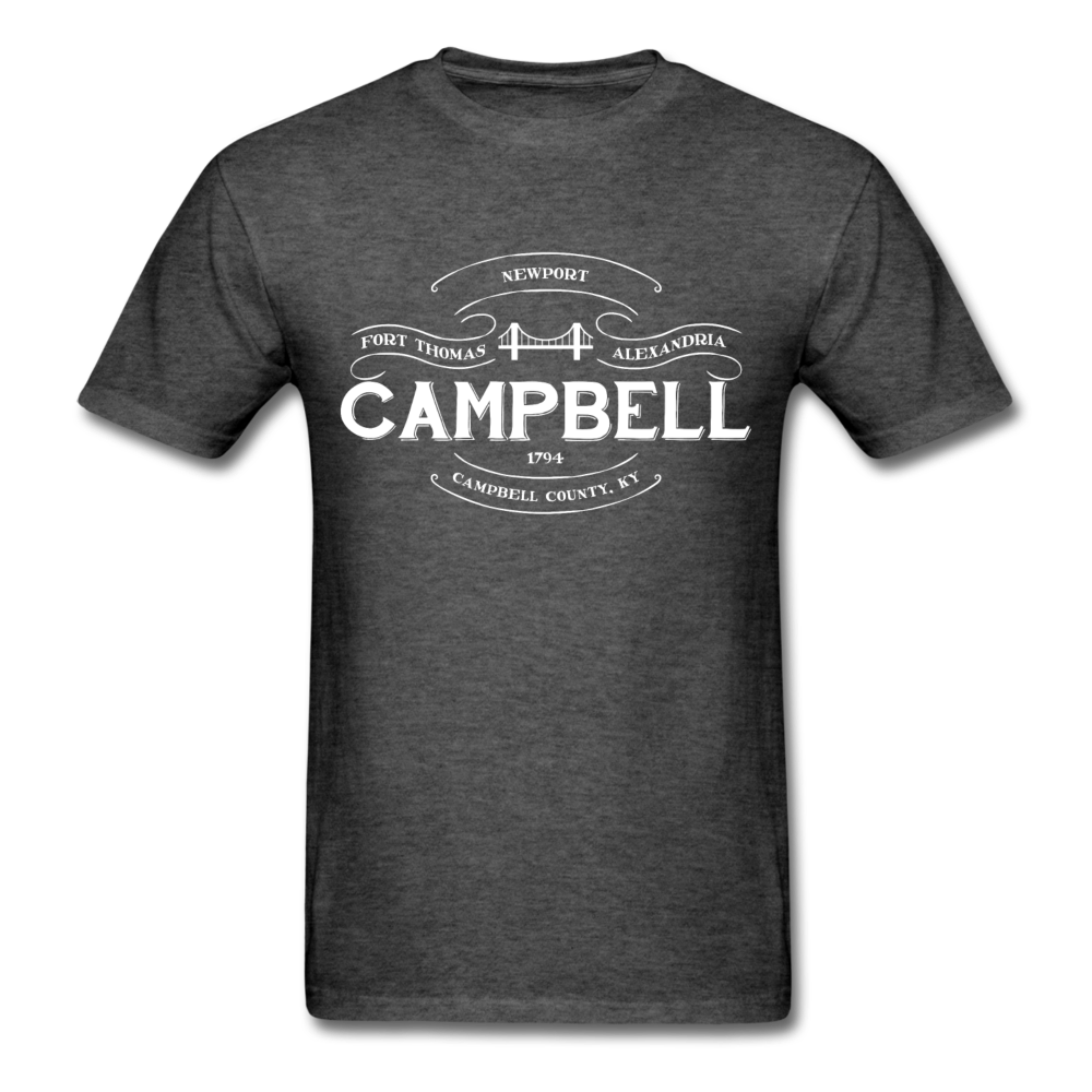 Campbell County Vintage Banner T-Shirt - heather black