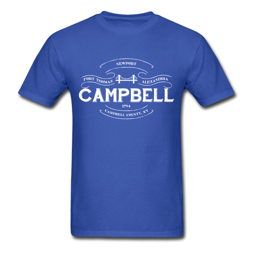 Campbell County Vintage Banner T-Shirt - royal blue