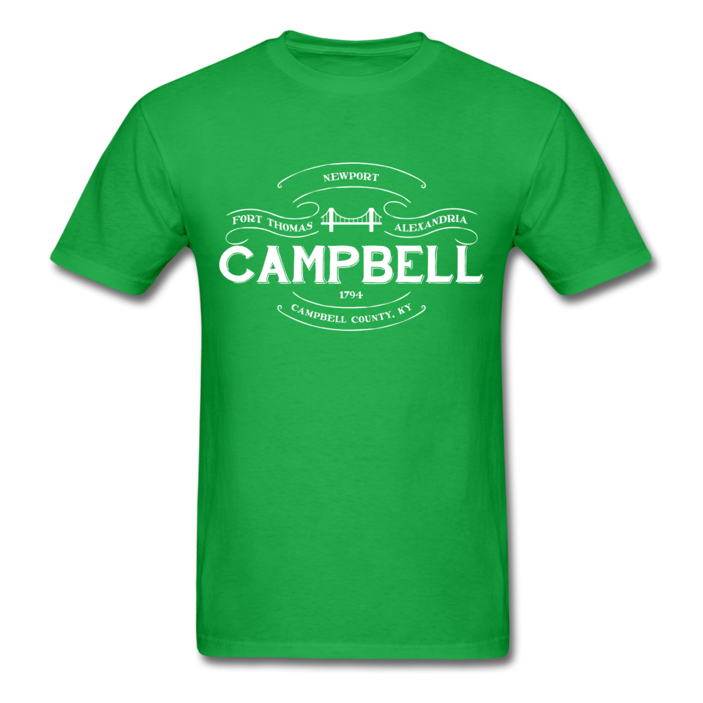 Campbell County Vintage Banner T-Shirt - bright green