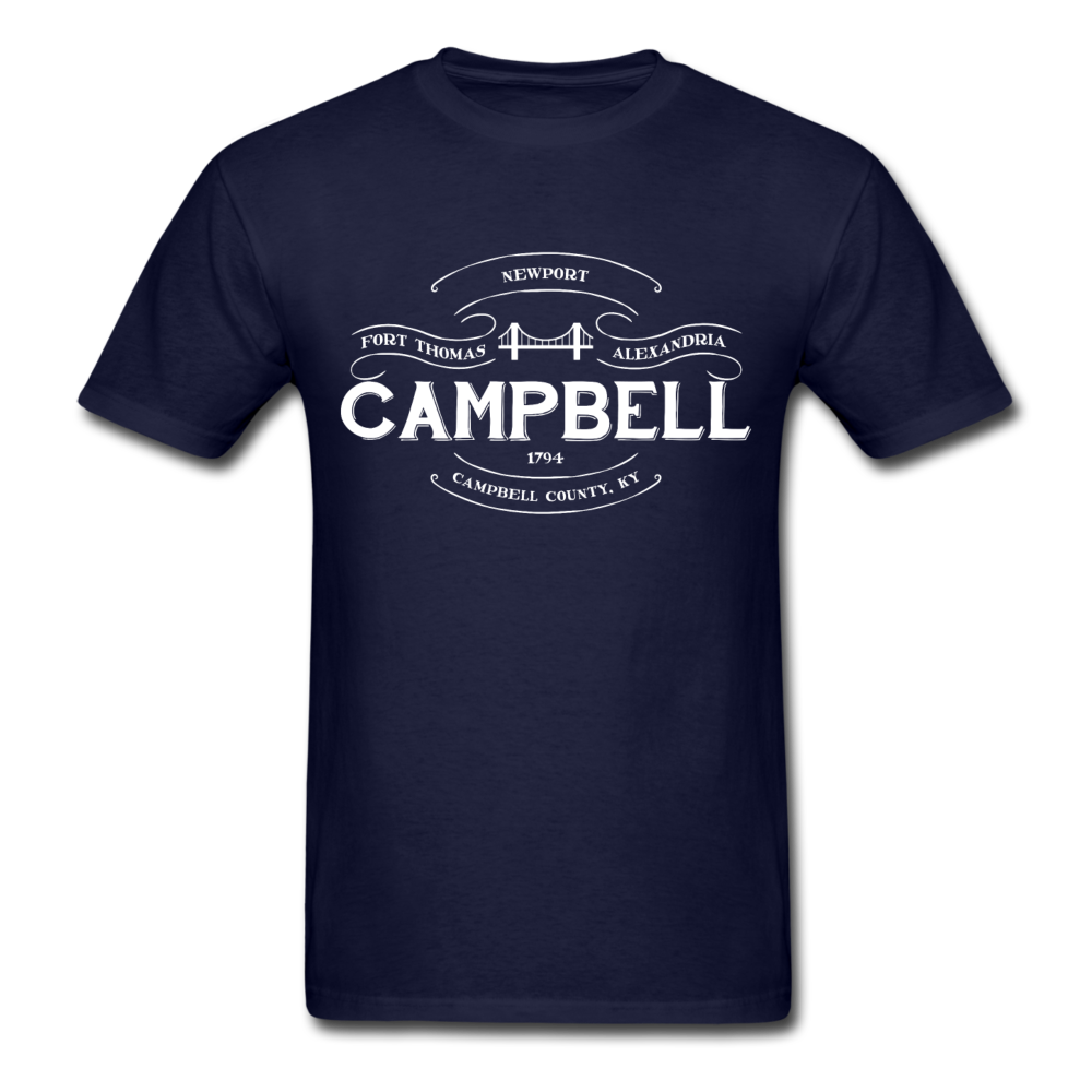 Campbell County Vintage Banner T-Shirt - navy