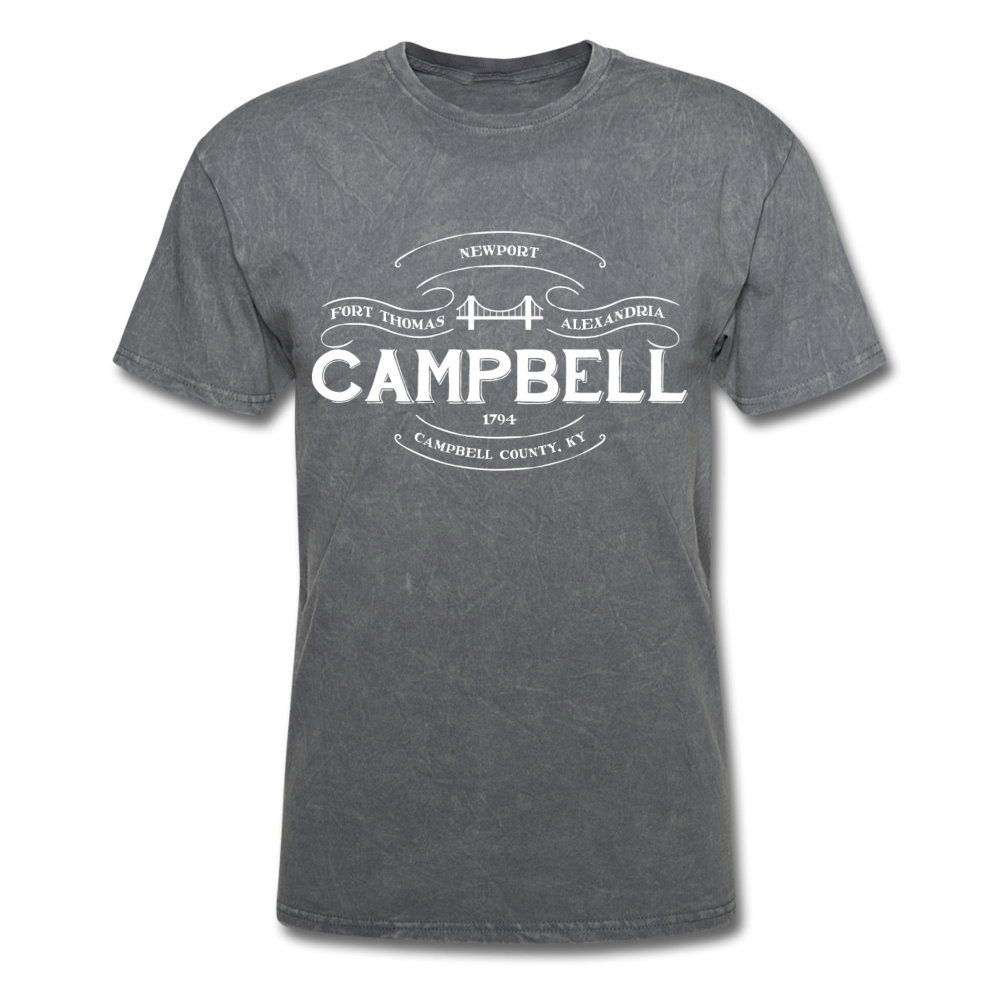 Campbell County Vintage Banner T-Shirt - mineral charcoal gray